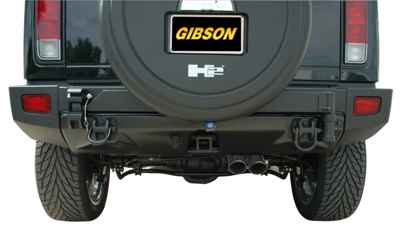Hummer H2 Performance Exhaust - Gibson - Cat-Back Dual Sport - Stainless - `08-`09