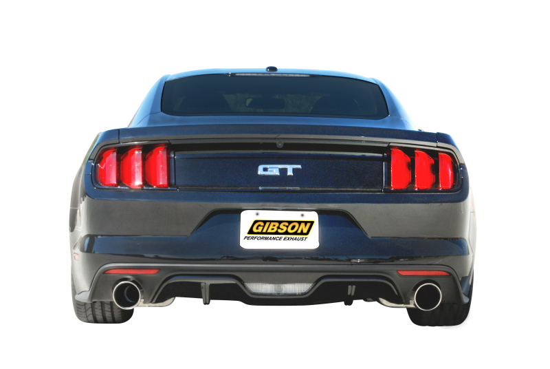 Ford Mustang Performance Exhaust - Gibson - Cat Back, Dual - `15-`17