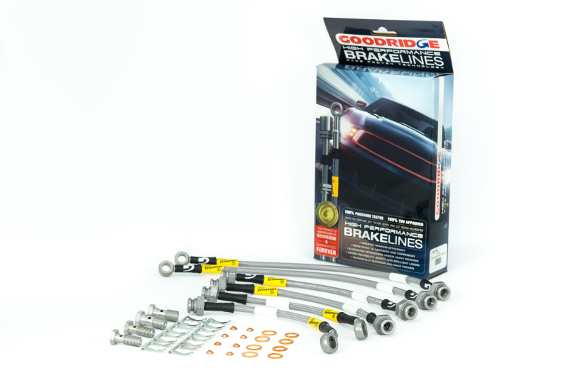 Chevrolet Cobalt Brake Line Kit - Front + Rear - Goodridge - G-Stop, Stainless Steel, SS Braided - `08-`10