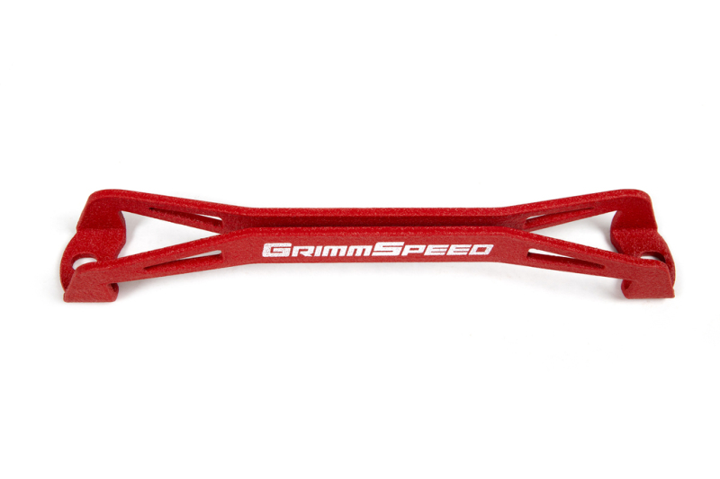 Subaru WRX STI Battery Tie Down - GrimmSpeed - Lightweight - Red - `08-`18