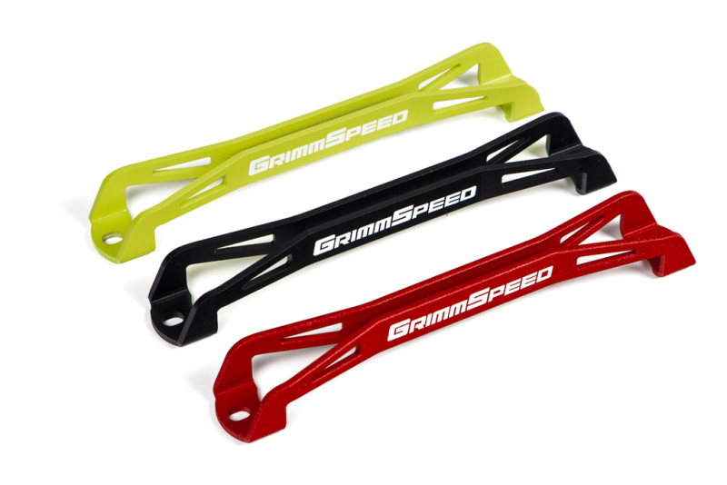 Subaru WRX STI Battery Tie Down - GrimmSpeed - Lightweight - Red - `08-`18