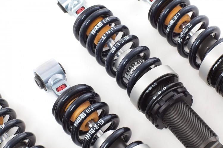 Volkswagen Golf GTI Coilover Suspension Kit - H&R - RSS+ Damping Adjustable - Black - `15-`21