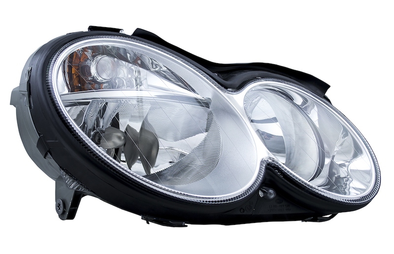 Mercedes-Benz C55 AMG Headlight Assembly - Front - Hella - Halogen - `05-`06