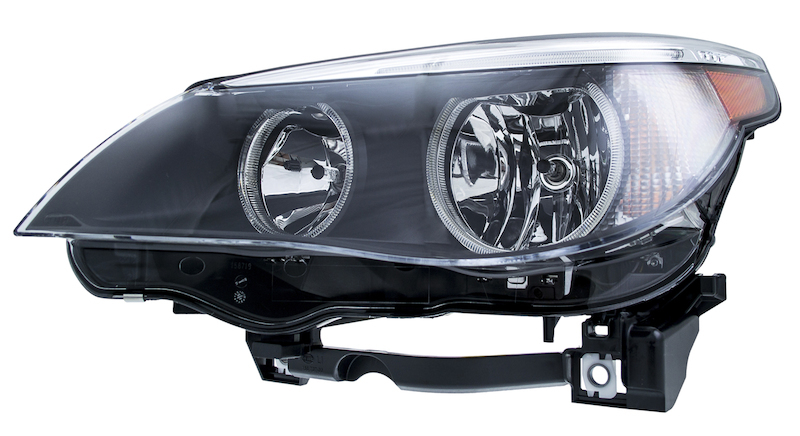 BMW 550i Headlight Assembly - Left - Hella - Halogen - `06-`07