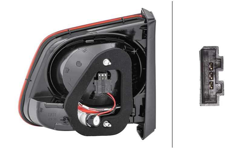 Volkswagen Tiguan Tail Light - Left Inner - Hella - 009692091 - `09-`11