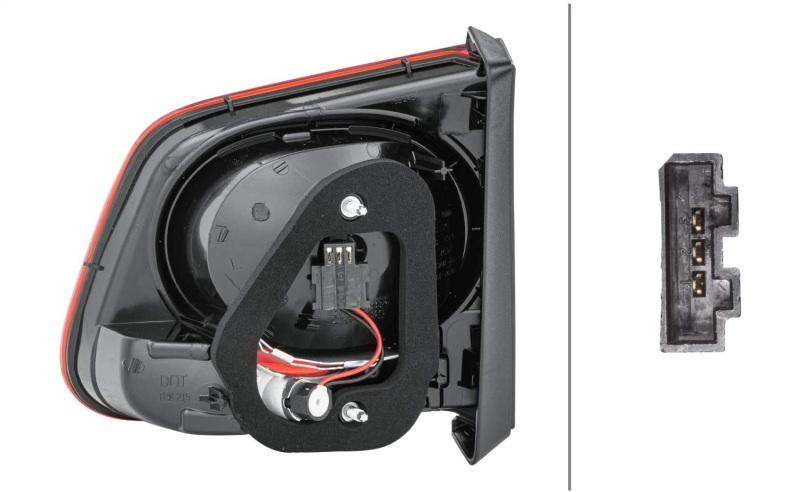 Volkswagen Tiguan Tail Light - Left Inner - Hella - 009692091 - `09-`11