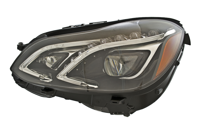 Mercedes-Benz E550 Headlight Assembly - Hella - LED, Actv Curve - 2014