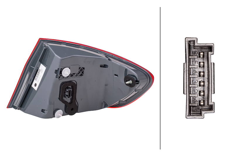 BMW 528i Tail Light - Left Outer - Hella - LED - `11-`16