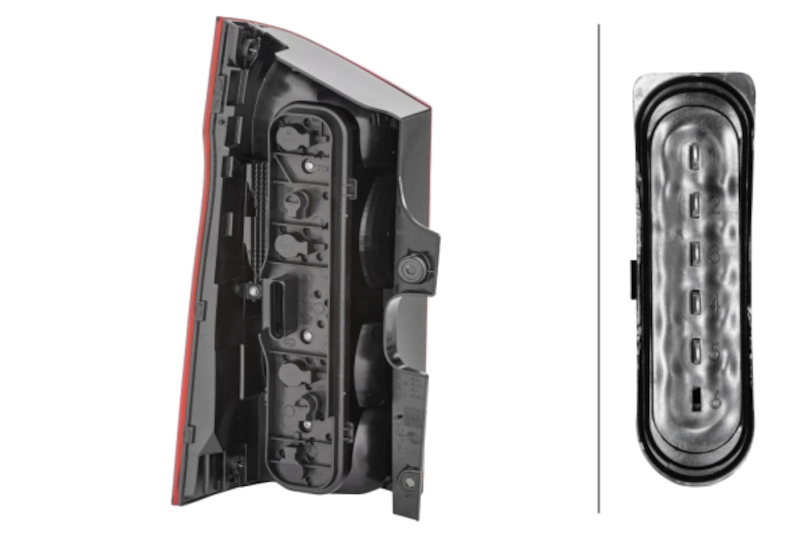 Mercedes-Benz Metris Tail Light - Rear - Hella - Right - `16-`20