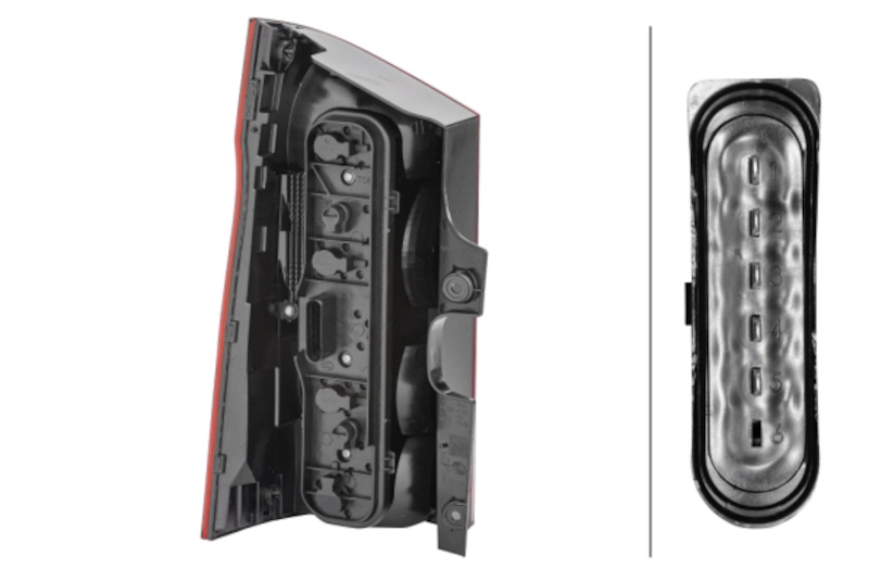 Mercedes-Benz Metris Tail Light - Rear Right - Hella - OE Replacement - `16-`19