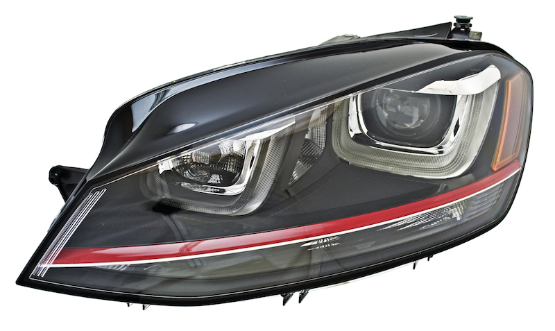 Volkswagen Golf Headlight Assembly - Hella - Bi-Xenon - `13-`20