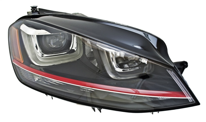 Volkswagen Golf Headlight Assembly - Front - Hella - Bi-Xenon - `13-`20