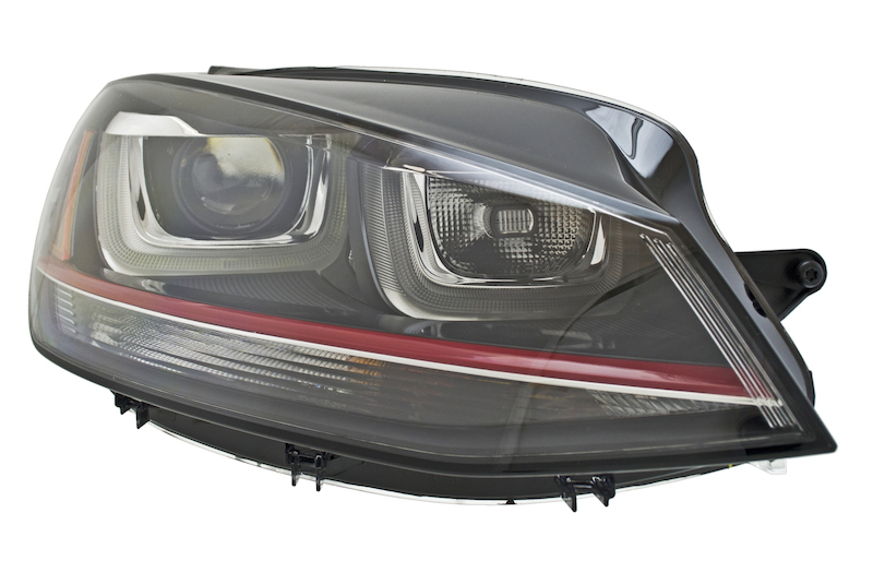 Volkswagen Golf Headlight Assembly - Front - Hella - Bi-Xenon - `13-`20