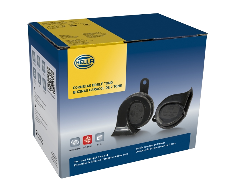 Toyota Camry Horn Kit - Hella - Twin Tone with OE Connector - `07-`16