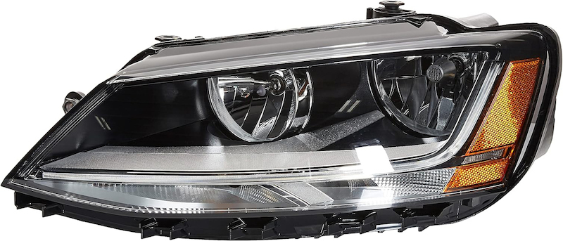 Volkswagen Jetta Headlight Assembly - Front - Hella - Halogen - `17-`18