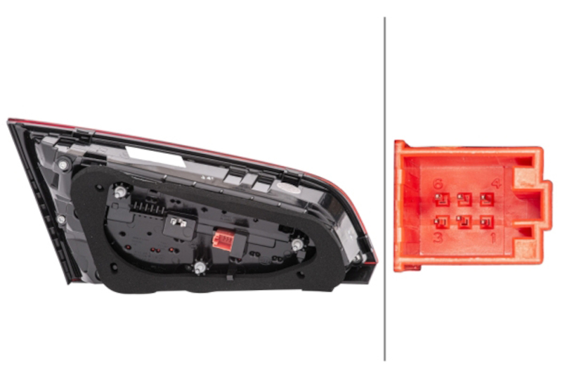 Audi A3 Tail Light - Right - Hella - LED - `17-`18