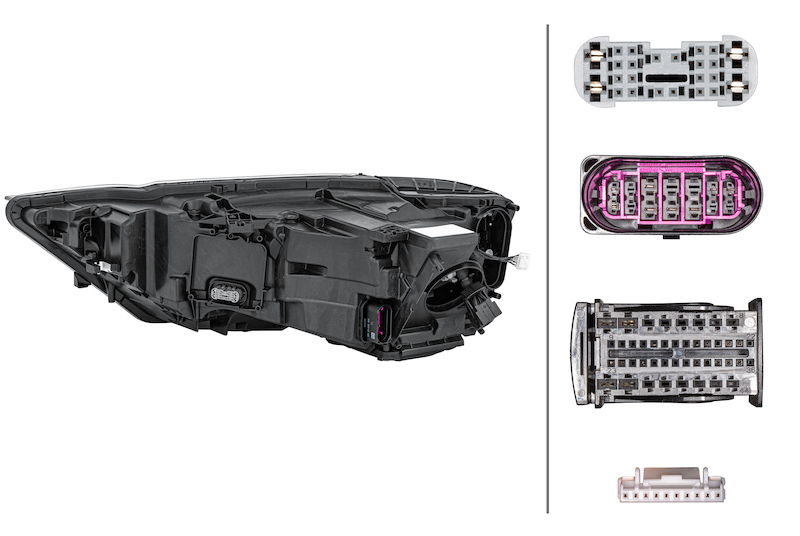 Audi A8 Headlight Assembly - Right - Hella - `19-`20