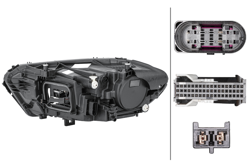 Mercedes-Benz A Class Headlight Assembly - Hella - LED Static - `19-`20