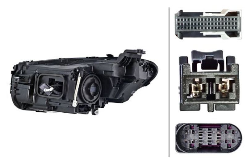 Mercedes-Benz CLS Series Headlight Assemblies - Right - Hella - `21-`23