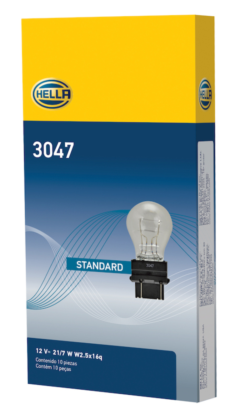 Chevrolet Silverado 3500 HD Miniature Bulb - Rear - Hella - 3047 Standard Series Incandescent Miniature - `08-`12