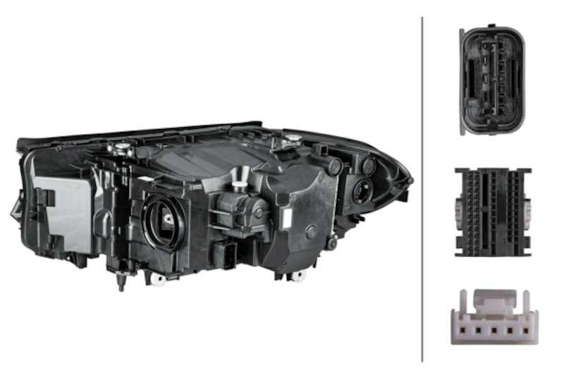 BMW 530e xDrive Headlight Assemblies - Front - Hella - LED - AHL - LED - `17-`20