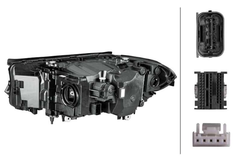 BMW 530e xDrive Headlight Assemblies - Front - Hella - LED - AHL - LED - `17-`20