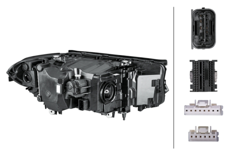 BMW 530e Headlight Assemblies - Front - Hella - 354836151 - `17-`19