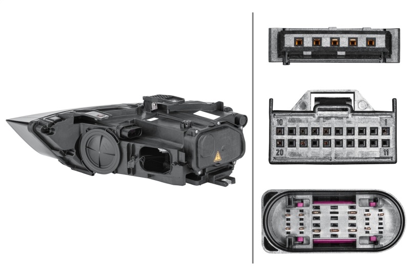 Audi Q3 Headlight Assembly - Hella - Bi-Xenon - `15-`18