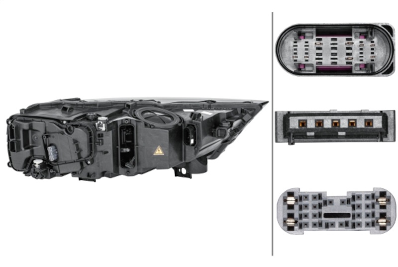 Audi Q7 Headlight Assembly - Hella - Halogen - `17-`19