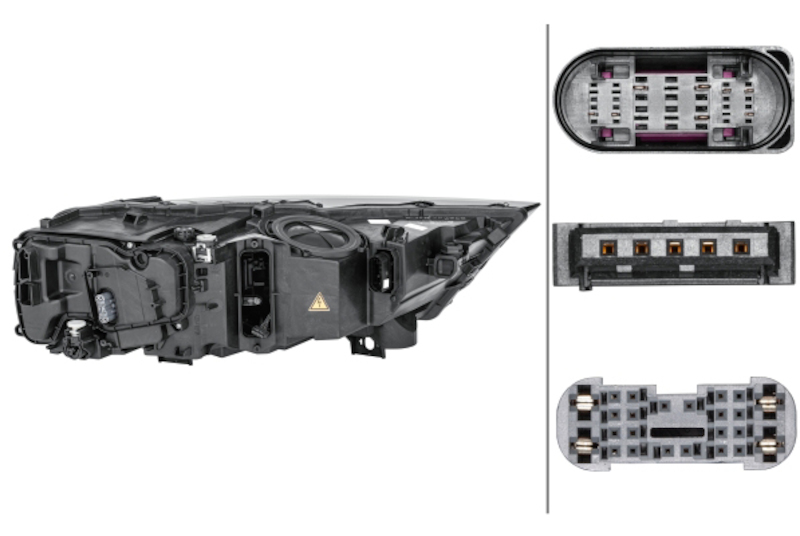 Audi Q7 Headlight Assembly - Hella - Halogen - `17-`19