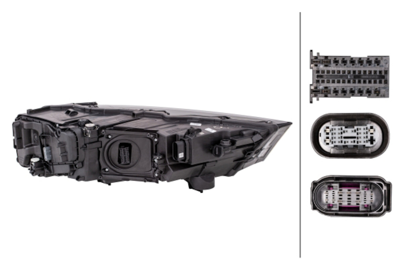 Audi Q7 Headlight Assembly - Front - Hella - LED Headlamp - `17-`19
