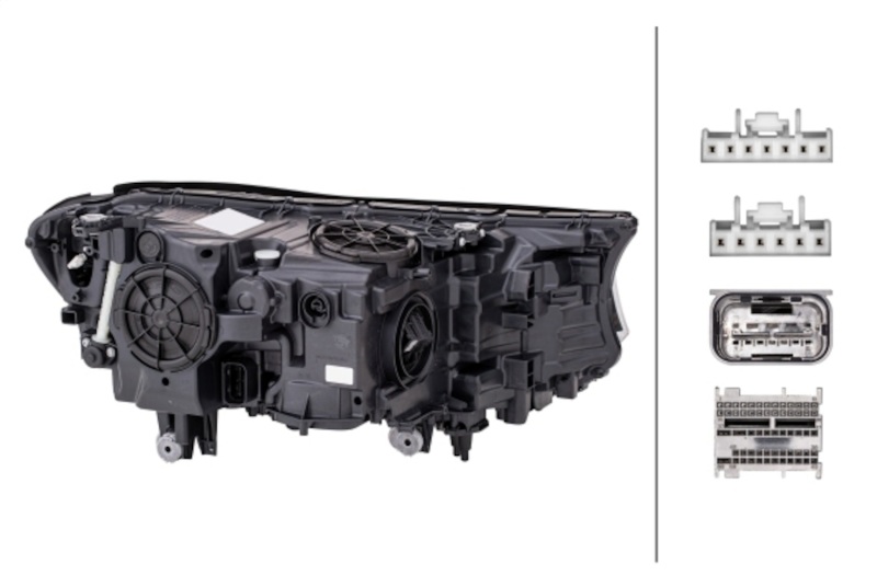 BMW 740e xDrive Headlight Assembly - Front - Hella - Dynamic Bending Light - `16-`19