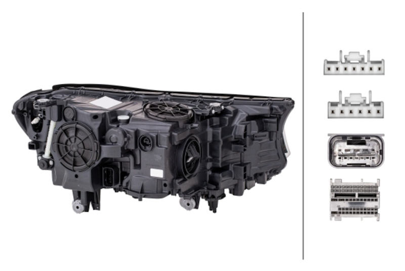 BMW 740e xDrive Headlight Assembly - Front - Hella - Dynamic Bending Light - `16-`19