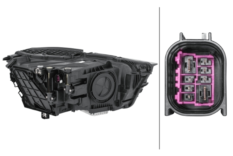 Audi Q3 Headlight Assembly - Hella - `19-`22