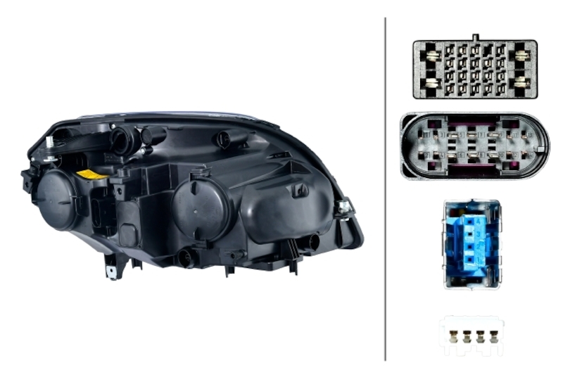 Mercedes-Benz GLK280 Headlight Assembly - Front - Hella - `09-`11