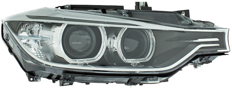 BMW 328d Headlight Assembly - Front - Hella - Bi-Xenon - 2014