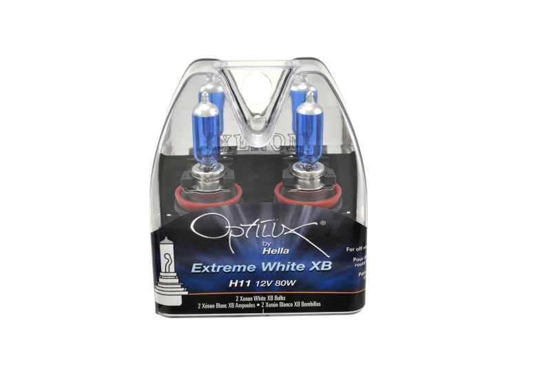 Buick Regal Xenon Bulb - Hella - Optilux XB Extreme Type H11 12V 80W - Blue - `11-`12