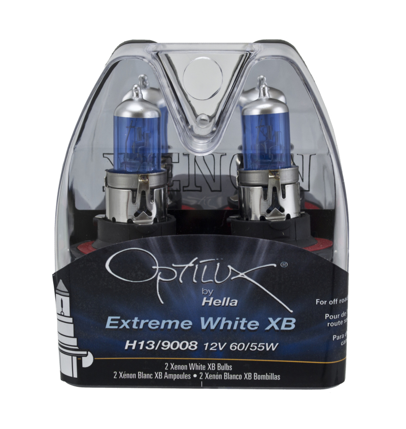 Dodge Ram Xenon Bulbs (2) - Hella - Optilux H13/9008 12V 60/55W XB - White - `06-`10