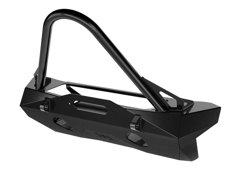 Jeep Wrangler JL Bumper - Front - ICON - Pro Recessed Impact with Stinger/Tabs - Semi-gloss black - `18-`27