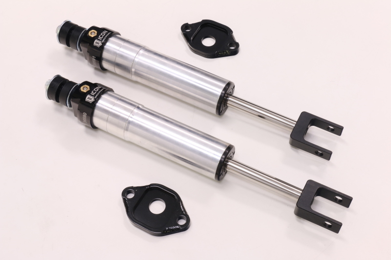 GMC Sierra 2500 HD Coilover Suspension Kit - ICON - 2.5 Series w/ Delta Joint Upper Control Arm - Black Semi-Gloss - `11-`19