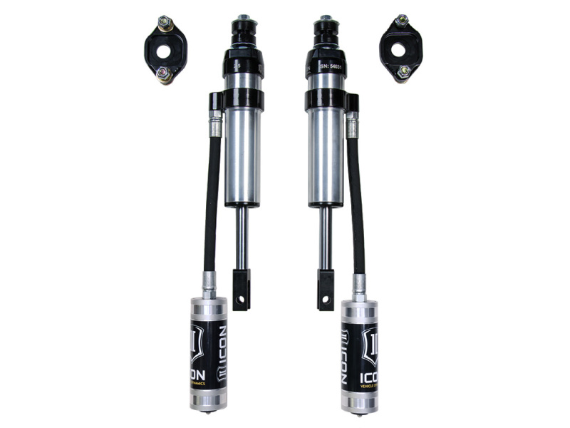 GMC Sierra HD Coilover Suspension Kit - ICON - 2.5 Series with Delta Joint - Black Semi-Gloss - `11-`19