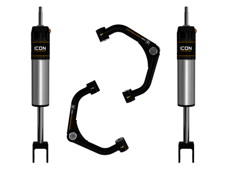 GMC Sierra 2500HD Coilover Suspension Kit - ICON - 2.5 Series IR Shock System with Delta Joint - Black - `20-`27