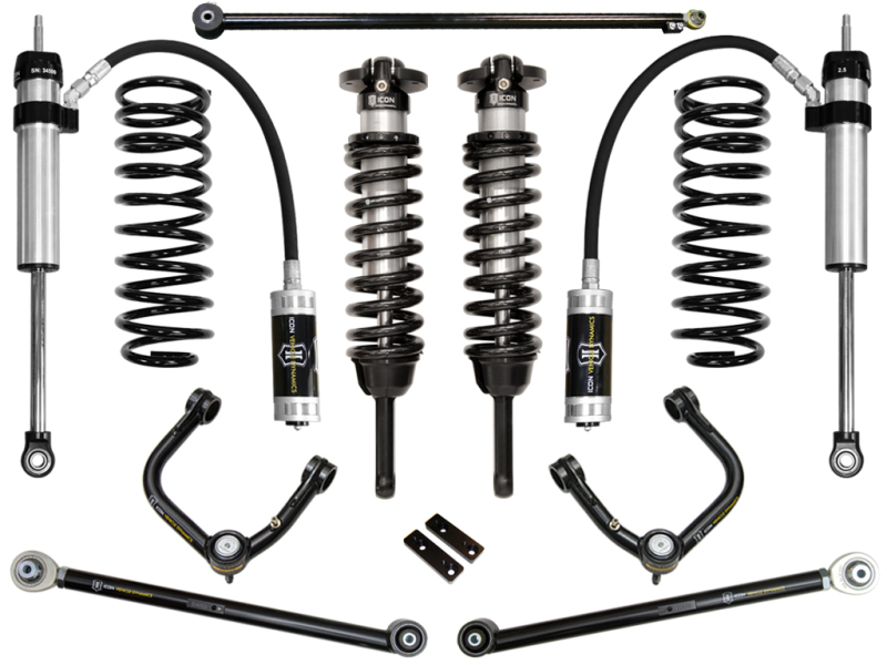 Lexus GX460 Suspension Lift Kit - ICON - 2.5 Series Coilover Kit + Delta Joint Upper Control Arms - `10-`27