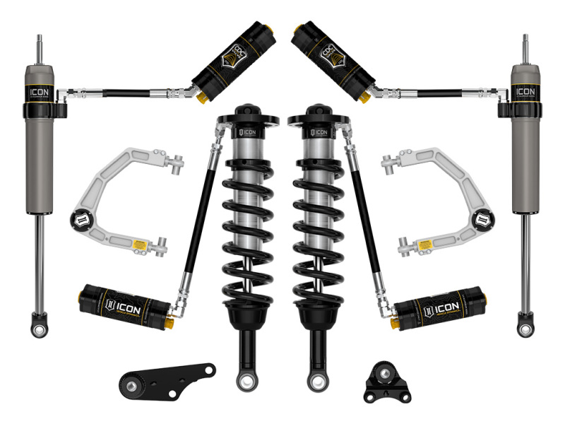 Toyota Tacoma Coilover Suspension Kit - Front + Rear - ICON - 2.5 Series with CDCV Remote Reservoir - `24-`27