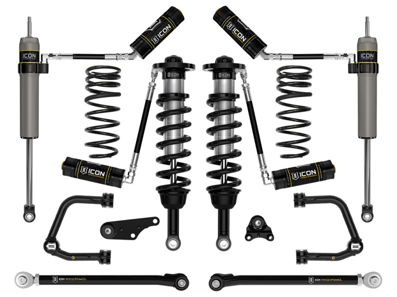 Toyota Tacoma Coilover Suspension Kit - Front + Rear - ICON - 2.5 Series Coilover with Triple Rate Spring - `24-`27