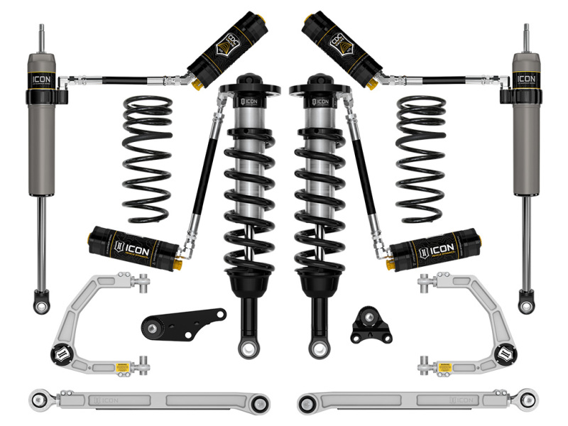 Toyota Tacoma Coilover Suspension Kit - ICON - 2.5 Series with Triple Rate Spring - `24-`27