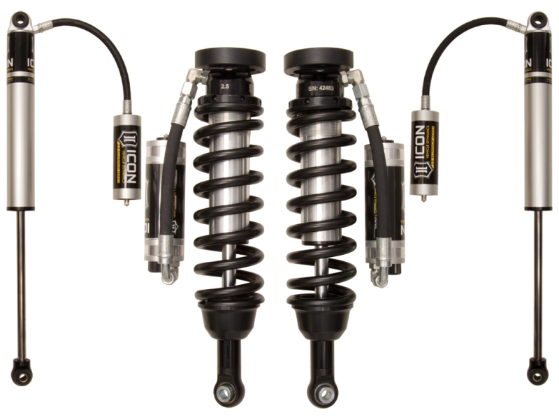 Ford Ranger T6 Suspension Lift Kit - ICON - Stage 3, 2.5 Series Coilovers, Eibach Coil Springs, Remote Reservoir w/ CDCV - `11-`27