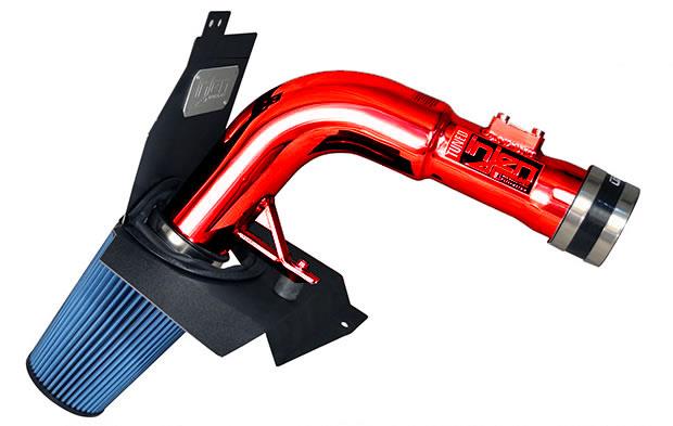 Subaru WRX STI Performance Air Intake - Injen - SP Series with MR Tech and Heat Shield - Wrinkle Red - `15-`17