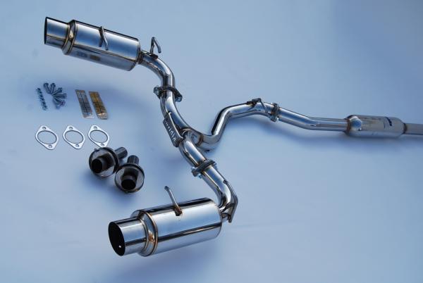 Subaru BRZ Performance Exhaust - Invidia - Cat-Back, N1, 60mm, Polished Stainless Tips - Polished - `12-`27