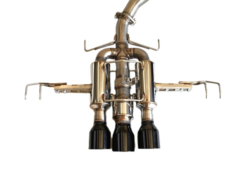 Honda Civic Type-R Performance Exhaust - Invidia - R400 Cat Back - Black - `22-`27